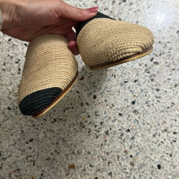 New Bulibasha Zegiga Babouche Mule rattan raffia 38 8 - Picture 4 of 6